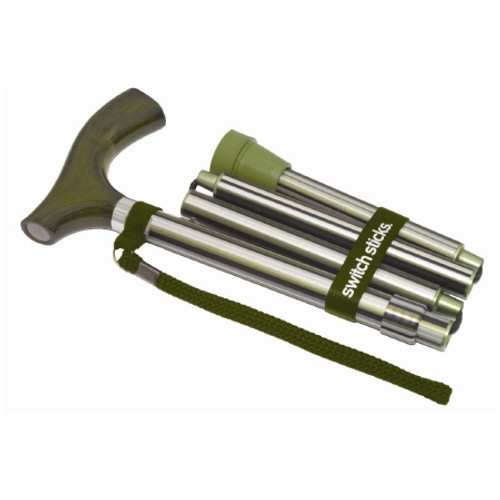 Folding Cane Switch Sticks Aluminum 32 to 37 Inch Huntington 502-2000-5105 Each/1