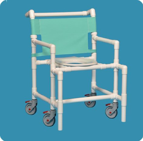 Bariatric Shower Chair Original Oversize Fixed Arm PVC Frame Mesh Back 20 Inch Clearance SC9200 OS Each/1