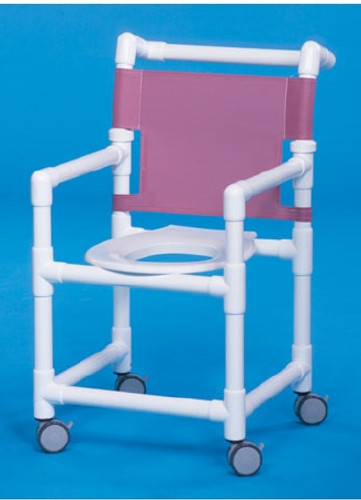 Shower Chair Select Fixed Arm PVC Frame Mesh Back 20 Inch Clearance ESC-20 Each/1