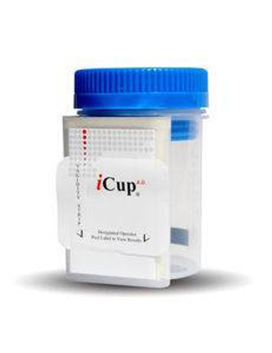 Drugs of Abuse Test iCup A.D. 10-Drug Panel AMP BAR BZO COC mAMP/MET MTD OPI TCA THC Urine Sample CLIA Moderate Complexity 25 Tests I-DUD-1107-012 Box/25