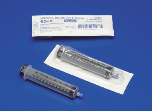 General Purpose Syringe Monoject SoftPack 60 mL Luer Lock Tip 1186000777 Each/1