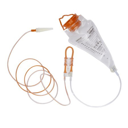 Enteral Feeding Pump Bag Set Infinity Orange 100 mL INF0100-A Case/30