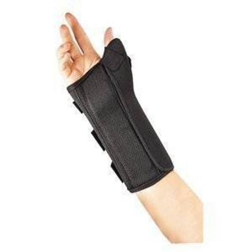 Wrist Splint ProLite Metal Palmar Dorsal Stay Foam Left Hand Black Medium 22-461MDBLK Each/1