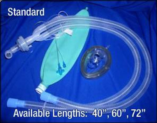 Vital Signs Anesthesia Breathing Circuit Expandable 90 Inch Dual Limb Adult 3 Liter Bag Disposable A5Z12XXX Case/20