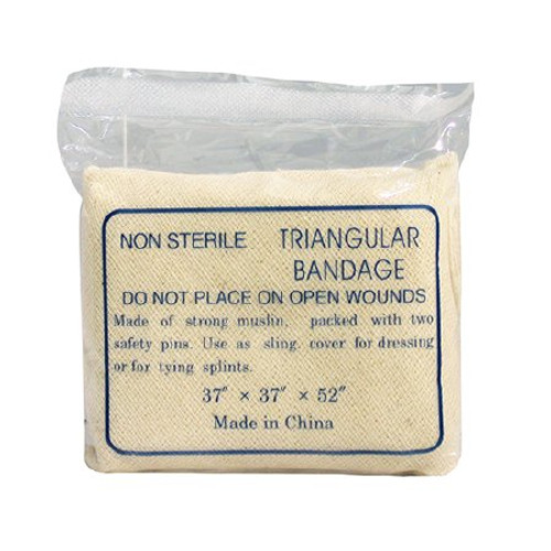 Triangular Bandage DUKAL Woven Cotton Muslin Gauze 37 X 37 X 52 Inch 37 X 37 X 52 Inch TB37 Pack/1