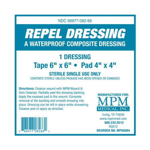 Composite Dressing Composite Dressing Repel 6 X 6 Inch Sterile MP00084 Each/1