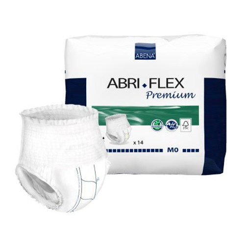 Unisex Adult Absorbent Underwear Abri-Flex M0 Pull On with Tear Away Seams Medium Disposable Moderate Absorbency 1000016664 Bag/14