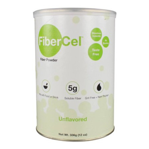 Oral Fiber Supplement FiberCel Unflavored Powder 12 oz. Can GH13 Case/6