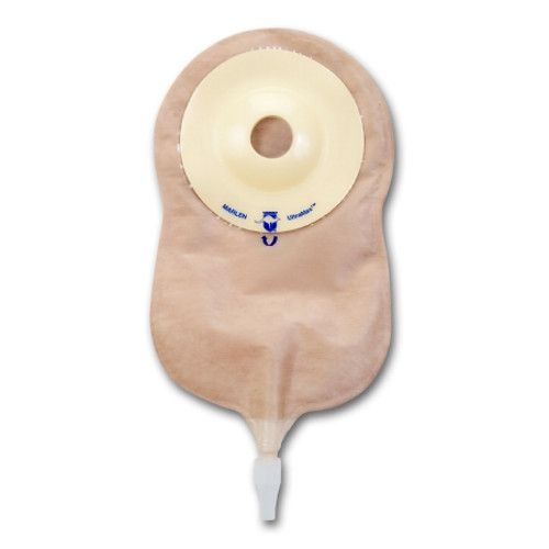 Urostomy Pouch UltraMax One-Piece System 8-3/4 Inch Length 7/8 Inch Stoma Drainable Shallow Convex Pre-Cut 72522 Box/5
