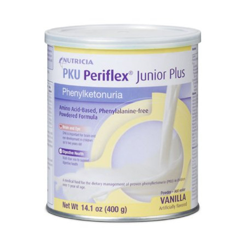 PKU Oral Supplement PKU Periflex Junior Plus Vanilla Flavor 400 Gram Can Powder 89478