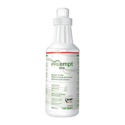 PREempt RTU Surface Disinfectant Cleaner Peroxide Based Manual Pour Liquid 32 oz. Bottle Scented NonSterile 21101