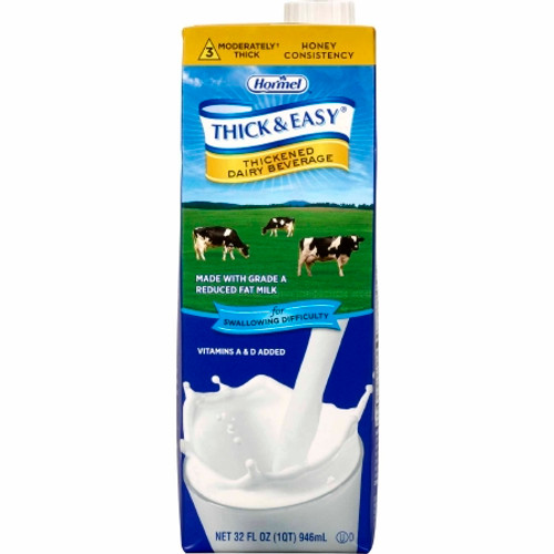 Thickened Beverage Thick Easy Dairy 32 oz. Carton Milk Flavor Ready to Use Honey Consistency 73626