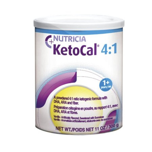 Oral Supplement KetoCal 4 1 Vanilla Flavor Powder 300 Gram Can 101777