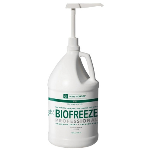 Topical Pain Relief Biofreeze Professional 5% Strength Menthol Topical Gel 1 gal. 13433