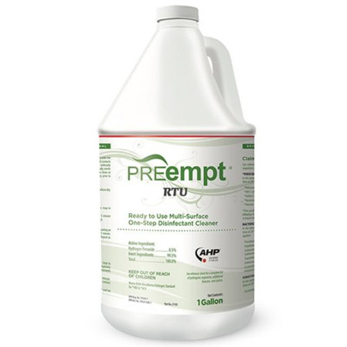 PREempt RTU Surface Disinfectant Cleaner Peroxide Based Manual Pour Liquid 1 gal. Jug Scented NonSterile 21105