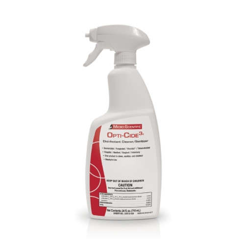 Opti-Cide3 Surface Disinfectant Cleaner Broad Spectrum Pump Spray Liquid 24 oz. Bottle Alcohol Scent NonSterile NEMSI24SA