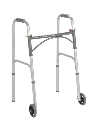 Folding Walker Adjustable Height Steel Frame 350 lbs. Weight Capacity 25 to 32 Inch Height 10247-4