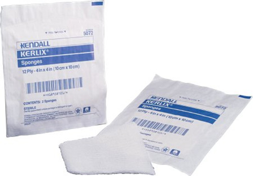 USP Type VII Fluff Dressing Kerlix Fluff Dried Woven Gauze 12-Ply 4 X 4 Inch Square NonSterile 4032