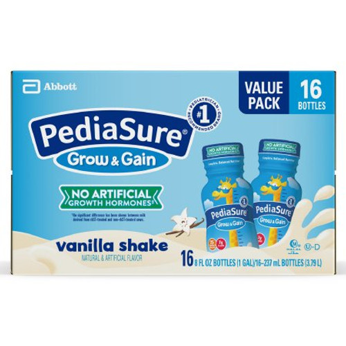 Pediatric Oral Supplement PediaSure Grow Gain Vanilla Flavor 8 oz. Bottle Ready to Use 62082