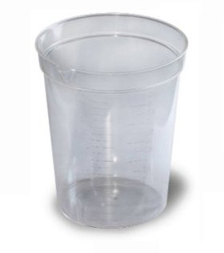 Urine Specimen Container with Pour Spout 72 X 87 mm Polypropylene 192 mL 6.5 oz. Without Closure Unprinted NonSterile 0465-4100