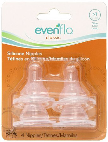 Nipple Evenflo Classic Slow Flow Tip Infant 2114314C