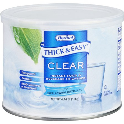 Food and Beverage Thickener Thick Easy 4.4 oz. Canister Unflavored Powder Consistency Varies By Preparation 25544