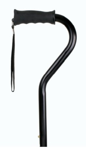 Offset Cane Carex Aluminum 30-1/2 to 39-1/2 Inch Height Black FGA58000 0000