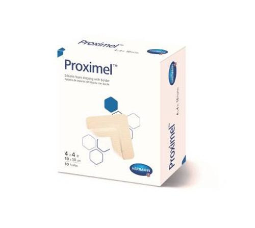 Silicone Foam Dressing Proximel 5 X 5 Inch Square Silicone Adhesive with Border Sterile 14300000