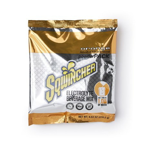 Electrolyte Replenishment Drink Mix Sqwincher Powder Pack Orange Flavor 9.53 oz. X381-MC600
