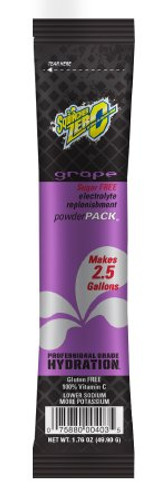 Electrolyte Replenishment Drink Mix Sqwincher Zero Grape Flavor 1.76 oz. X397-MD600