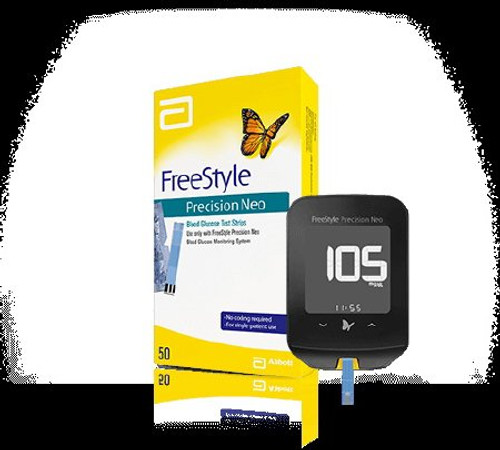 Blood Glucose Test Strips FreeStyle Lite 50 Strips per Box Tiny sample size only 0.3 L For FreeStyle Precision Neo Meter 7157975