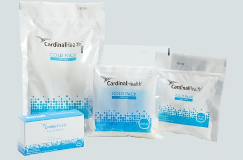 Instant Cold Pack Cardinal Health Non-Sweat General Purpose Small 4-1/2 X 9 Inch Plastic / Ammonium Nitrate / Water Disposable 11440-512B