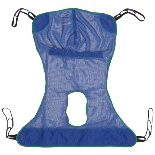 Full Body Commode Sling McKesson 4 or 6 Point Without Head Support Large 600 lbs. Weight Capacity 146-13221L