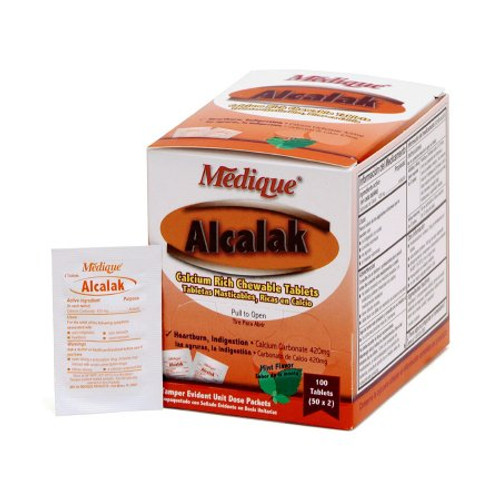 Antacid Alcalak 420 mg Strength Chewable Tablet 500 per Box 10113 Box/500