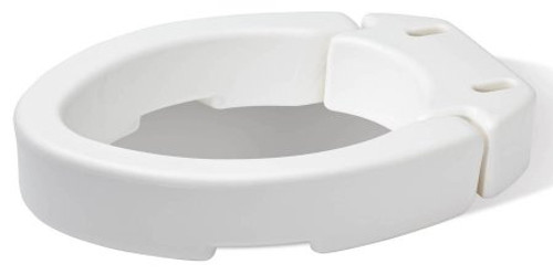 Elongated Raised Toilet Seat Carex 3-1/2 Inch Height White 300 lbs. Weight Capacity FGB32100 0000 Case/3