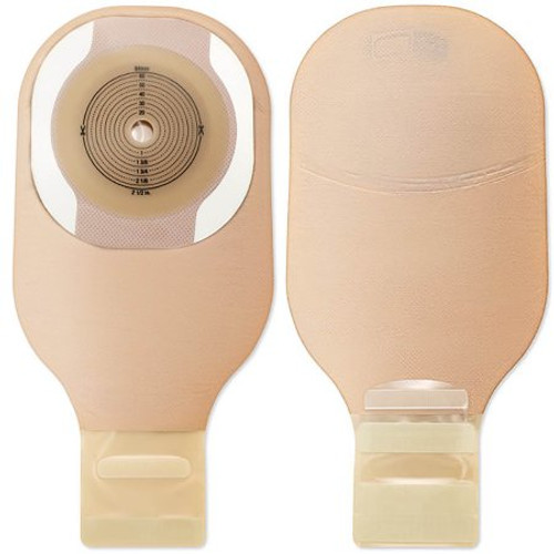 Filtered Ostomy Pouch Premier One-Piece System 12 Inch Length 2-1/2 Inch Stoma Drainable Flat Trim to Fit 8901 Box/10