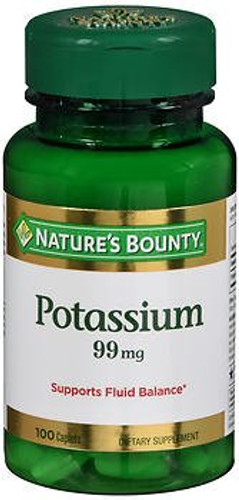 Joint Health Supplement Nature s Bounty Potassium 99 mg Strength Caplet 100 per Bottle 74312001110 Bottle/1