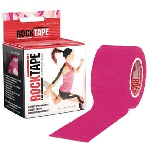 Kinesiology Tape Rock Tape Water Resistant Cotton / Nylon 2 Inch X 5 Yard Pink NonSterile 081678671 Roll/1