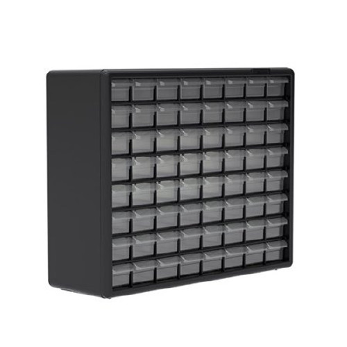 Storage Cabinet Wall Mount Plastic 64 Drawers 10164 Each/1