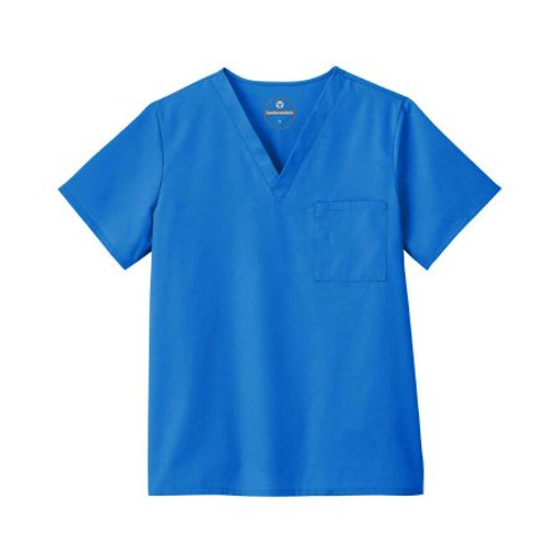 Scrub Shirt Fundamentals Large Royal Blue 1 Pocket Short Sleeve Unisex 14900-064-LG
