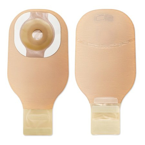 Ostomy Pouch Premier One-Piece System 12 Inch Length 1 Inch Stoma Drainable Flat Pre-Cut 8925 Box/10