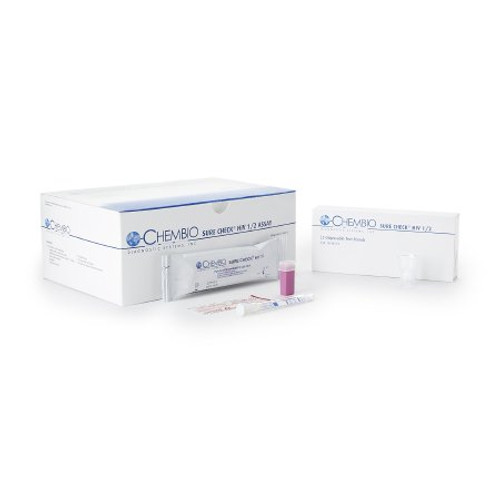 Rapid Test Kit Sure Check HIV 1/2 Infectious Disease Immunoassay HIV Detection Whole Blood / Serum / Plasma Sample 25 Tests 60-9507-0 Kit/1