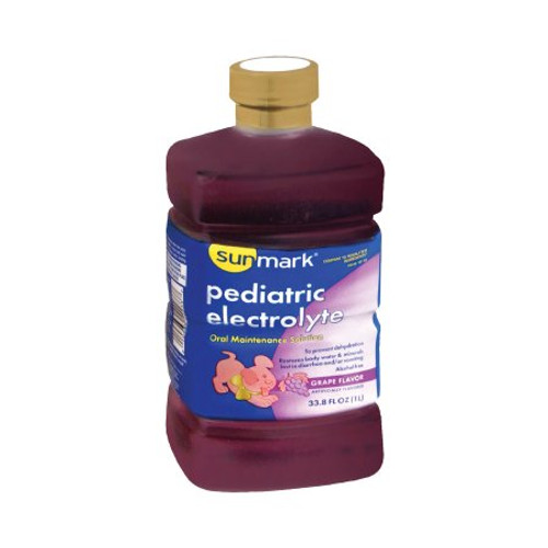 Pediatric Oral Electrolyte Solution sunmark Grape Flavor 1 Liter Bottle Ready to Use 49348016162 Each/1
