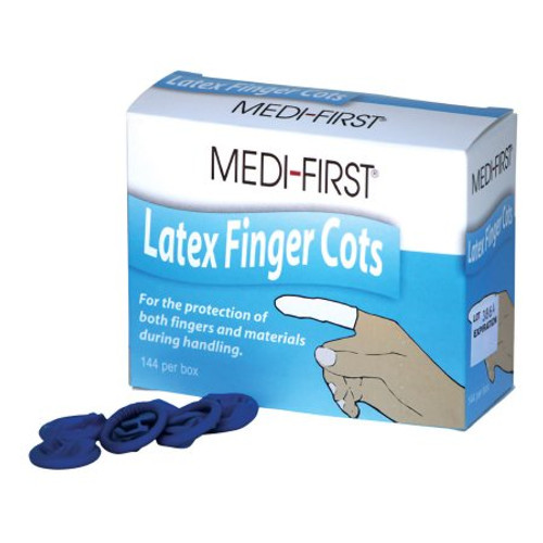 Finger Cot Medi-First Medium 2-1/2 Inch Length Powder Free Latex NonSterile 68235 Box/144