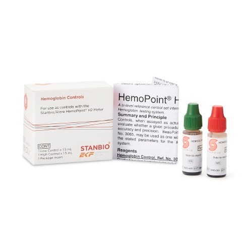 Control HemoPoint H2 Hemoglobin Low Level / High Level 2 X 1.5 mL 3065-201 Box/1