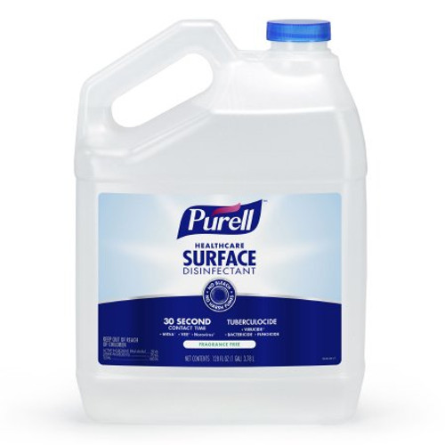 Purell Surface Disinfectant Cleaner Alcohol Based Manual Pour Liquid 1 gal. Jug Unscented NonSterile 4340-04 Case/4
