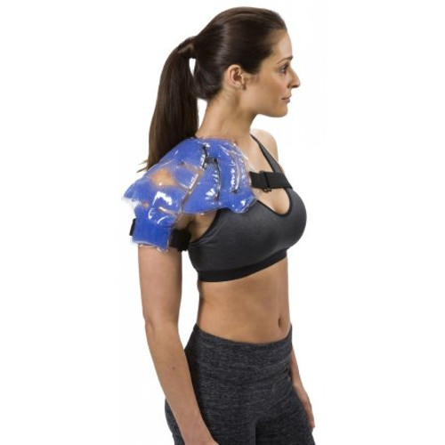 Hot / Cold Therapy Wrap TheraPearl Shoulder 6-3/4 X 17 Inch Plastic / Gel Reusable 14071 Case/24