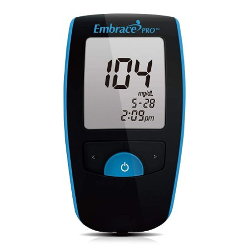 Blood Glucose Meter Embrace 5 Second Results Stores Up To 500 Results with Date and Time Auto Coding ALL01AM0200 Each/1