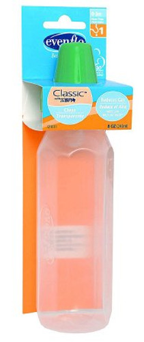 Baby Bottle Evenflo Classic 8 oz. Polypropylene 1218111C Case/36