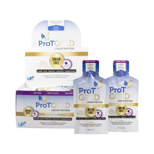 Oral Protein Supplement ProT Gold Berry Flavor Ready to Use 1 oz. Individual Packet 851010004249 Case/144